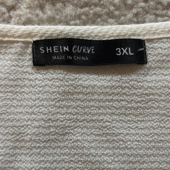 SHEIN White Sleeveless Embellished Blouse - Picture 2 of 4